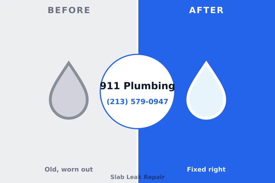 Before and after: plumbing repair Lisbon, ND